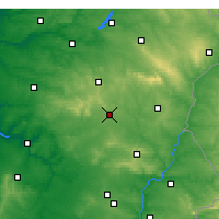 Nearby Forecast Locations - Évora - Map
