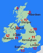 Forecast Thu Apr 25 United Kingdom