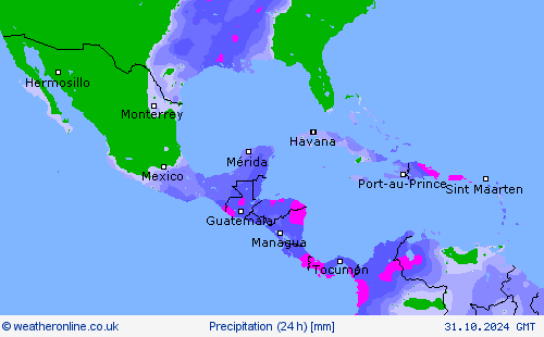 Precipitation (24 h) Forecast maps