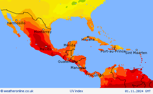 UV index Forecast maps